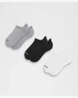 Lululemon chaussettes à languette daily essential unisexe lot de 3 Homme – 3/4