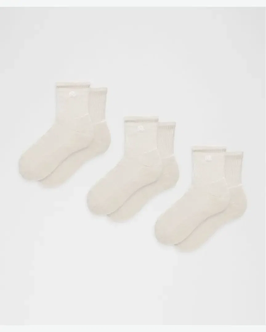 Lululemon Chaussettes Hautes Daily Essential Unisexe Lot De 3