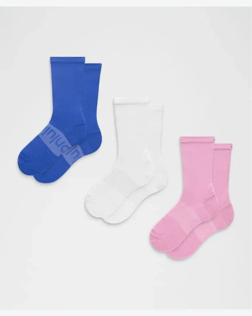 Lululemon chaussettes montantes power stride unisexes lot de 3 Homme