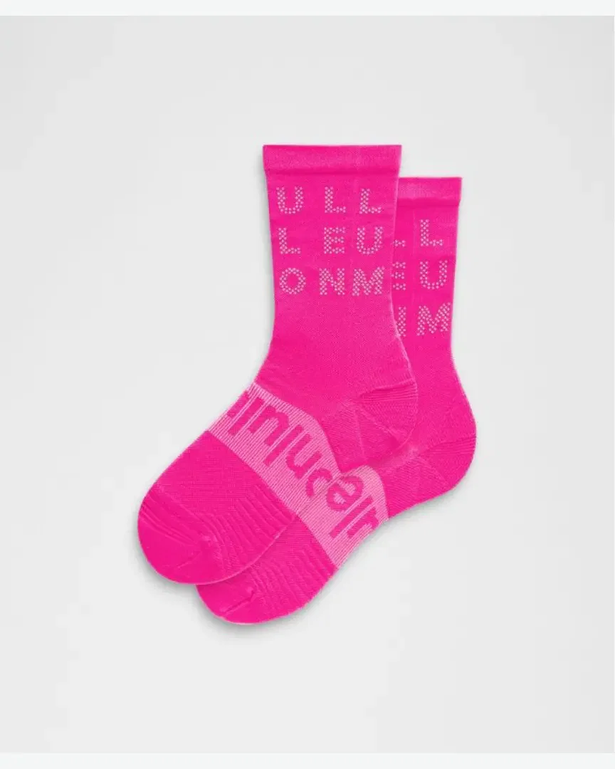 Lululemon Chaussettes Montantes Unisexes Power Stride Réfléchissantes M