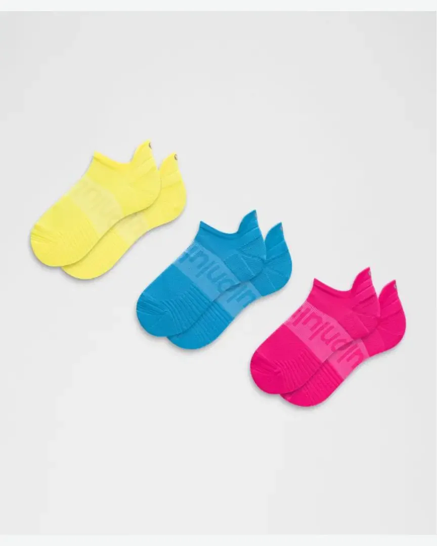 Lululemon Chaussettes Power Stride Unisexes À Languette Lot De 3 M