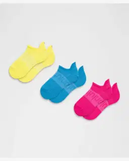 Lululemon chaussettes power stride unisexes à languette lot de 3 Homme – 1/4