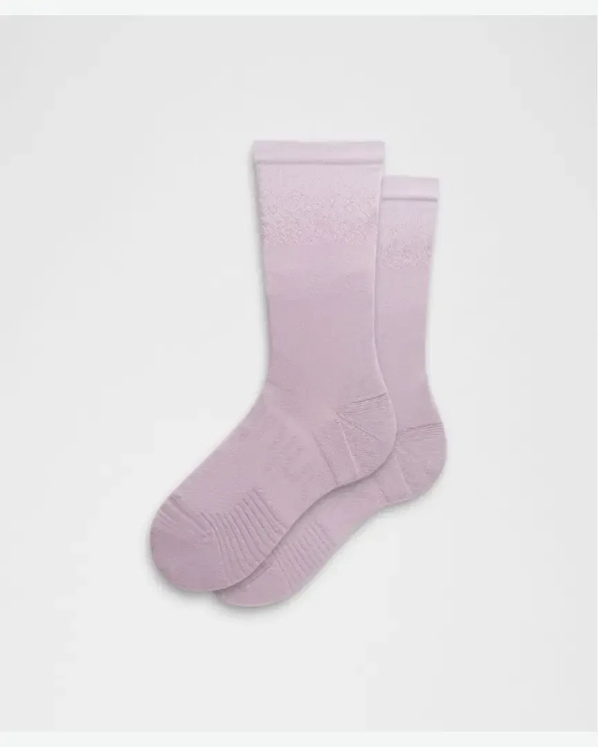 Lululemon chaussettes power stride unisexes mi-hautes effet ombré Homme