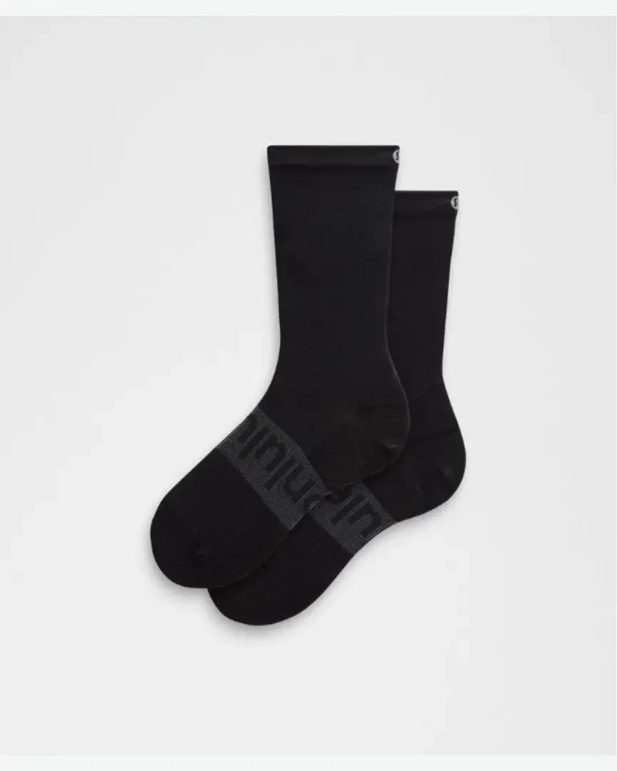 Lululemon Chaussettes Power Stride Unisexes Mi-Hautes M