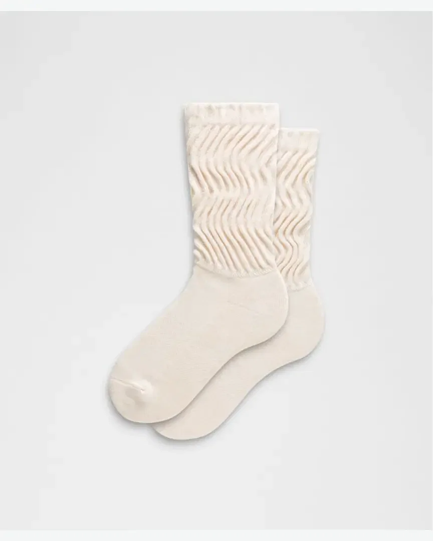 Lululemon chaussettes unisexes à effet plissé Homme
