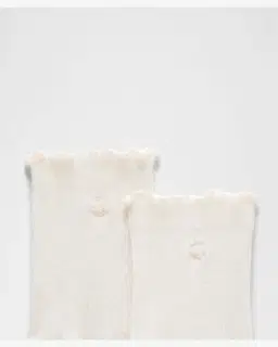 Lululemon chaussettes unisexes mi-hautes à bordure ondulée 3 paires Unisexe – 2/5
