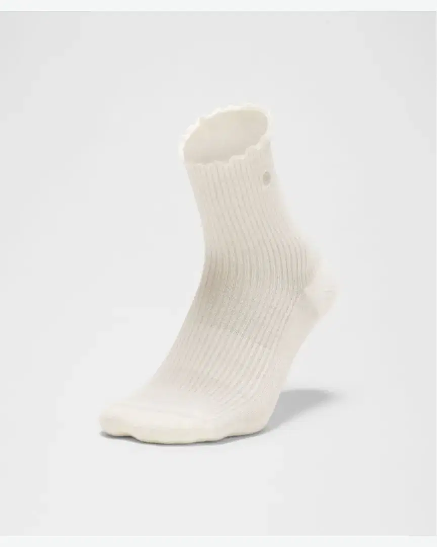 Lululemon Chaussettes Unisexes Mi-Hautes À Bordure Ondulée 3 Paires - LU9EHYS_075608 (2) au meilleur prix !