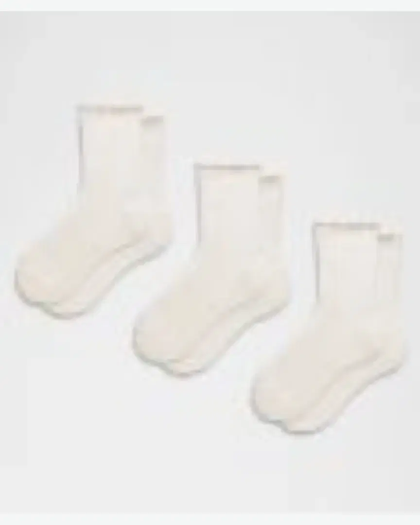 Lululemon Chaussettes Unisexes Mi-Hautes À Bordure Ondulée 3 Paires - LU9EHYS_075608 (3) au meilleur prix !