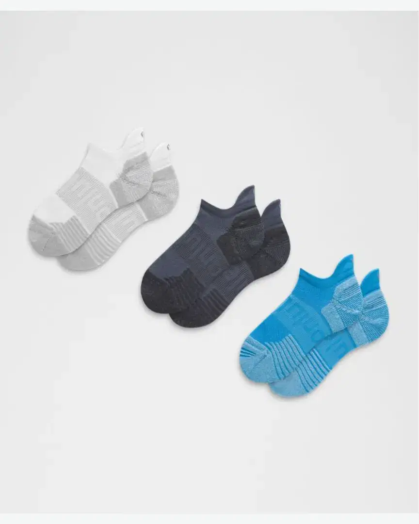 Lululemon Chaussettes Unisexes Power Stride Avec Amorti Languette 3 Paires - Unisex (12) au meilleur prix !