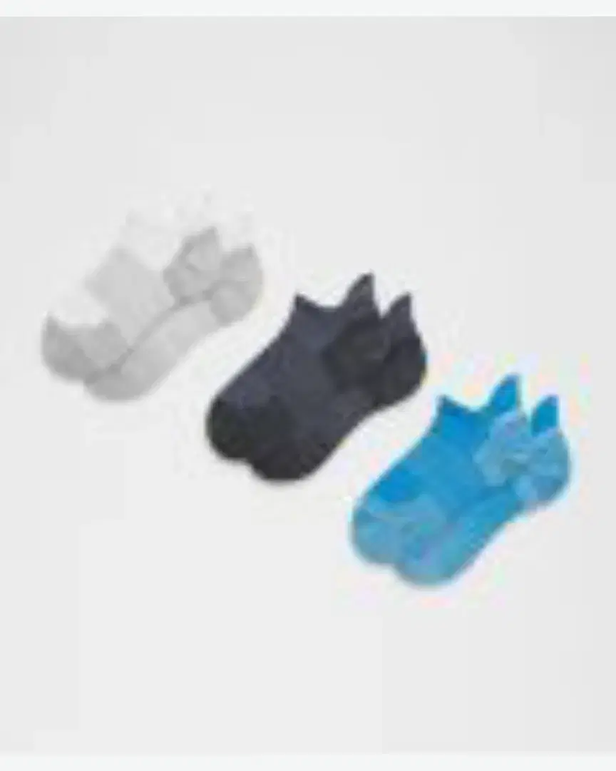 Lululemon Chaussettes Unisexes Power Stride Avec Amorti Languette 3 Paires - LU9DBLS_080381 (2) au meilleur prix !