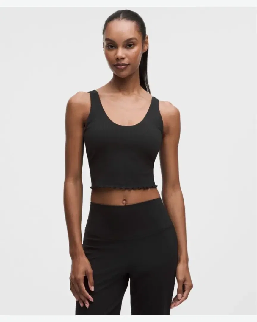 Lululemon débardeur align ourlet ondulé maintien léger, bonnets b/c Femme