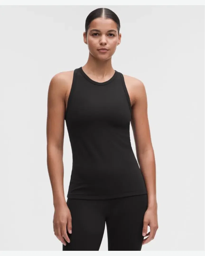 Lululemon débardeur côtelé technique à col montant Femme