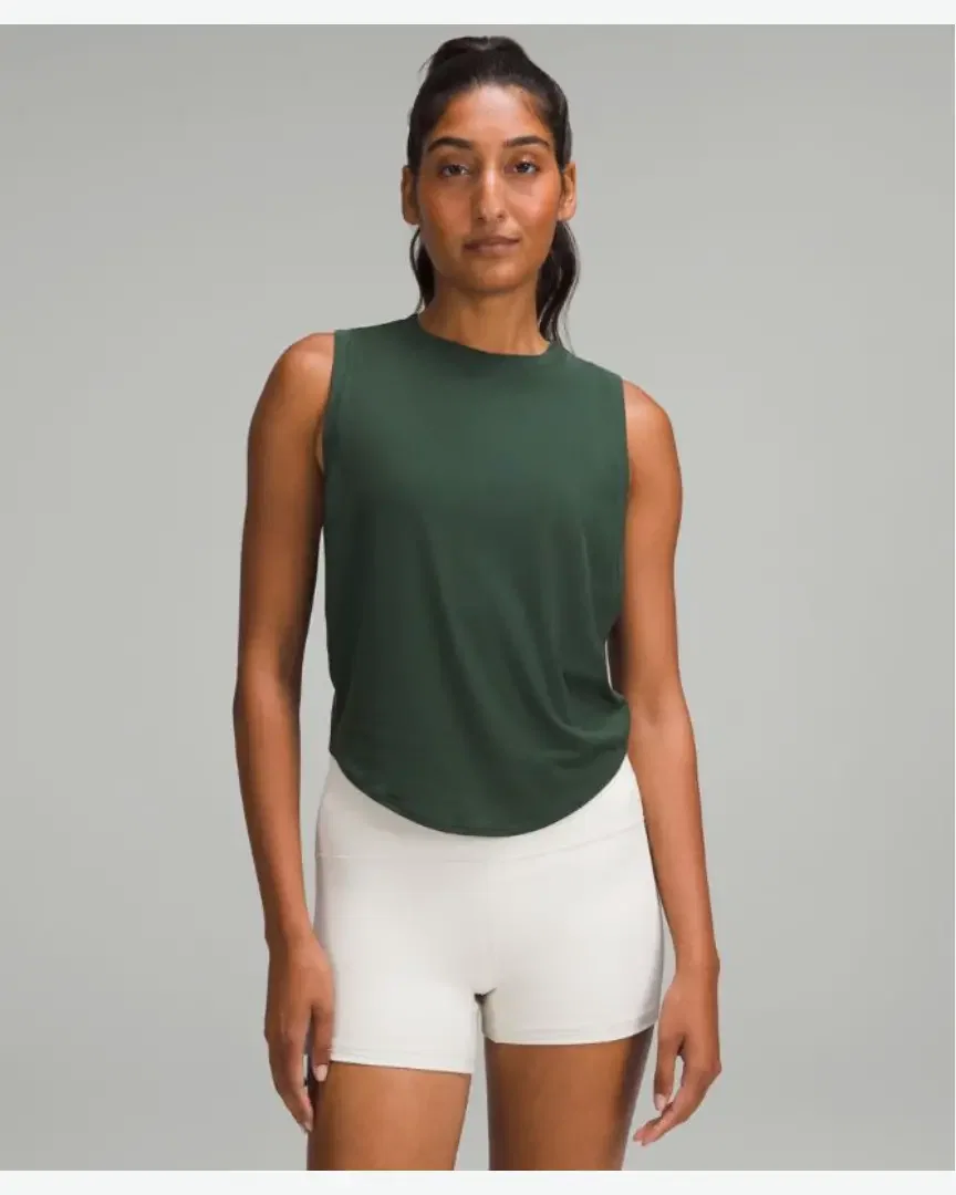 Lululemon débardeur court col rond en maille douce Femme