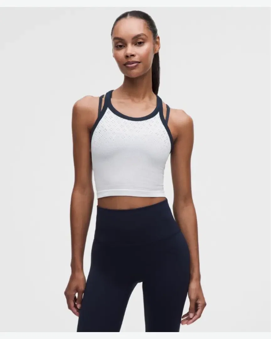 Lululemon débardeur court swiftly tech à col rond 2 Femme
