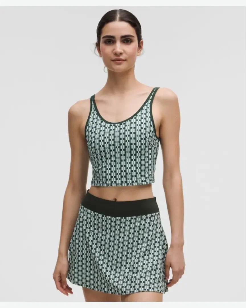 Lululemon débardeur de tennis à découpe encolure dégagée maintien moyen, bonnets b/c Femme