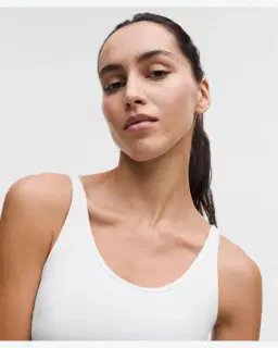 Lululemon débardeur de tennis à découpe encolure dégagée maintien moyen, bonnets b/c Femme – 4/5