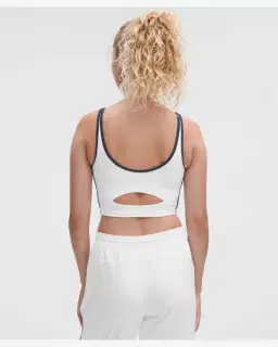 Lululemon débardeur de tennis à découpe encolure dégagée maintien moyen, bonnets b/c Femme – 3/5