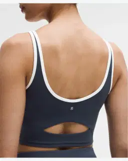 Lululemon débardeur de tennis à découpe encolure dégagée maintien moyen, bonnets b/c Femme – 5/5