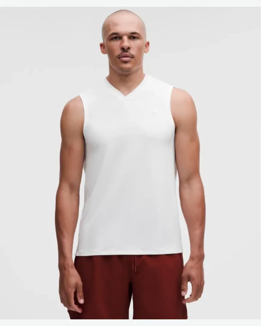Lululemon Débardeur De Tennis Avec Bandes En Maille M