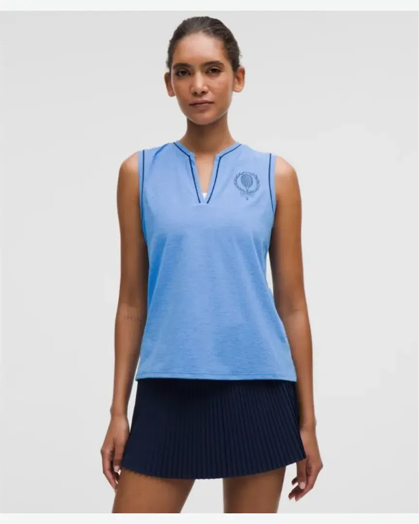 Lululemon débardeur de tennis col en v graphic Femme