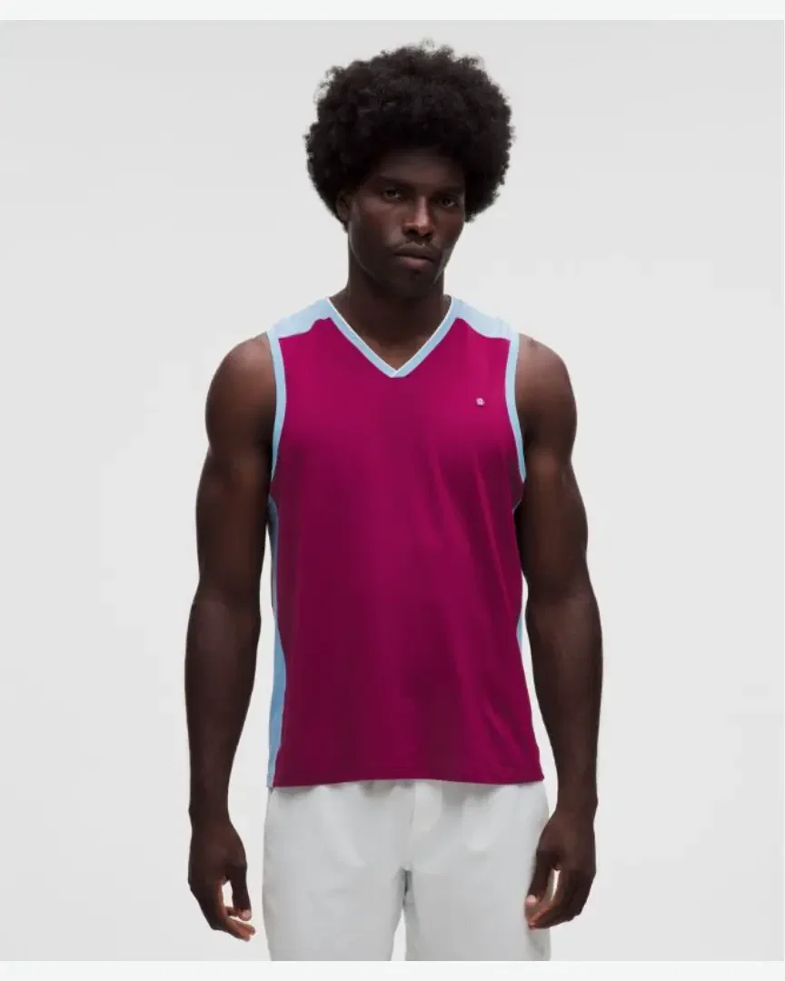 Lululemon débardeur de tennis en piqué avec empiècements en mesh Homme