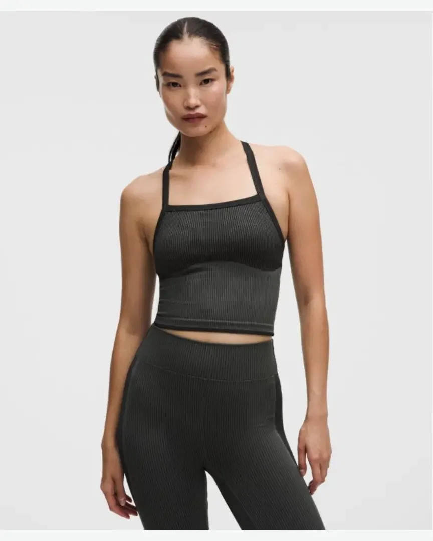 Lululemon débardeur de yoga salutations maintien léger, bonnets b/c Femme