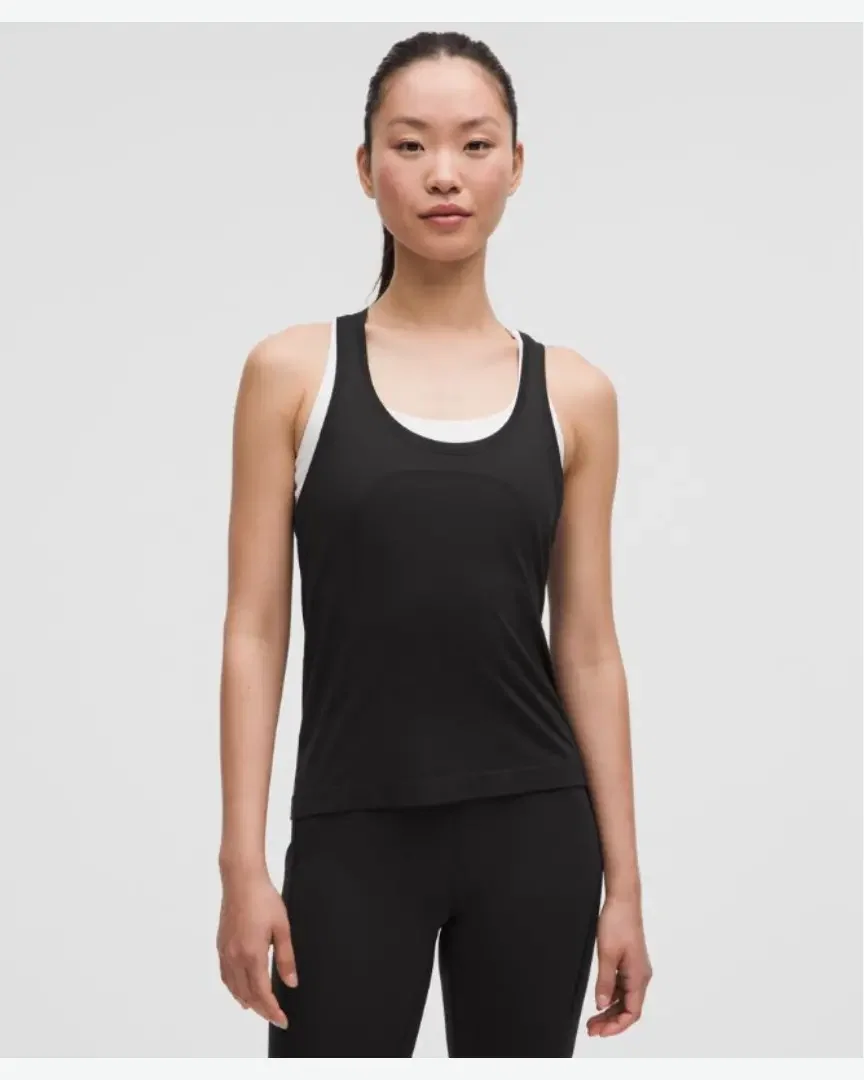 Lululemon Débardeur Col Rond À Dos Nageur Swiftly Tech 2 Longueur Taille W