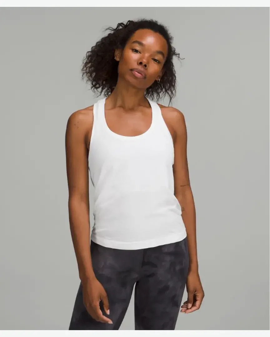 Lululemon Débardeur Col Rond À Dos Nageur Swiftly Tech 2 Longueur Taille W