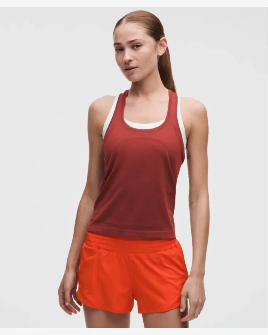 Lululemon débardeur col rond à dos nageur swiftly tech 2 longueur taille Femme