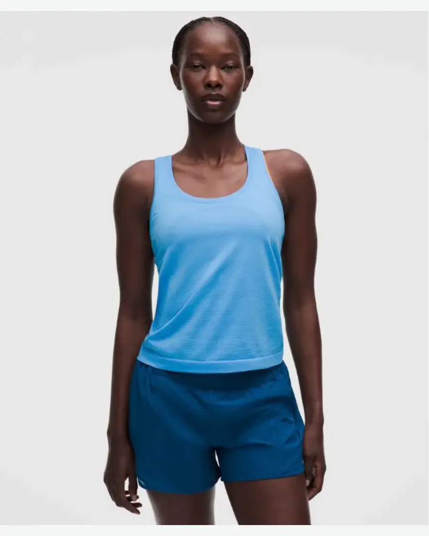Lululemon débardeur col rond à dos nageur swiftly tech 2 longueur taille Femme
