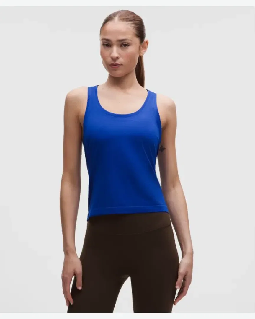 Lululemon débardeur col rond à dos nageur swiftly tech 2 longueur taille Femme