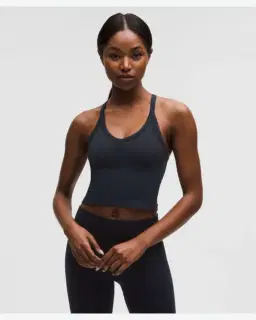 Lululemon débardeur entraînement get low à dos croisé maintien léger, bonnets b/c Femme – 1/5