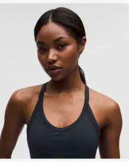 Lululemon débardeur entraînement get low à dos croisé maintien léger, bonnets b/c Femme – 4/5