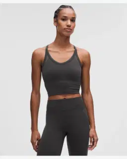 Lululemon débardeur entraînement get low à dos croisé maintien léger, bonnets b/c Femme – 1/5