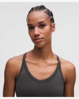 Lululemon débardeur entraînement get low à dos croisé maintien léger, bonnets b/c Femme – 4/5
