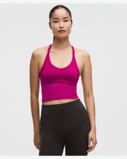 Lululemon débardeur entraînement get low à dos croisé maintien léger, bonnets b/c Femme – 1/5