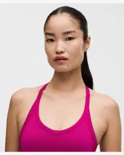 Lululemon débardeur entraînement get low à dos croisé maintien léger, bonnets b/c Femme – 4/5