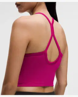 Lululemon débardeur entraînement get low à dos croisé maintien léger, bonnets b/c Femme – 5/5