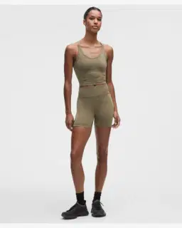 Lululemon débardeur entraînement get low à dos croisé maintien léger, bonnets b/c Femme – 3/5