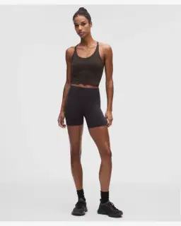 Lululemon débardeur entraînement get low à dos croisé maintien léger, bonnets b/c Femme – 3/5