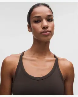 Lululemon débardeur entraînement get low à dos croisé maintien léger, bonnets b/c Femme – 4/5
