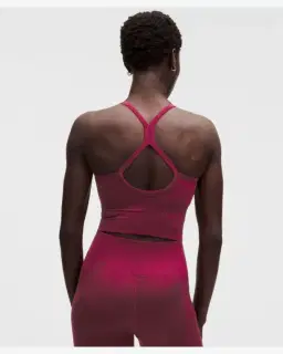 Lululemon débardeur entraînement get low à dos croisé maintien léger, bonnets b/c Femme – 2/5
