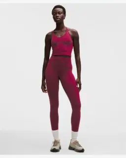 Lululemon débardeur entraînement get low à dos croisé maintien léger, bonnets b/c Femme – 3/5