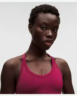 Lululemon débardeur entraînement get low à dos croisé maintien léger, bonnets b/c Femme – 4/5