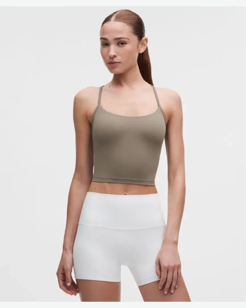 Lululemon Débardeur Flow Y Court Maintien Léger, Bonnets B/C W
