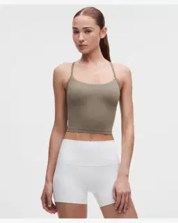 Lululemon débardeur flow y court maintien léger, bonnets b/c Femme – 1/5