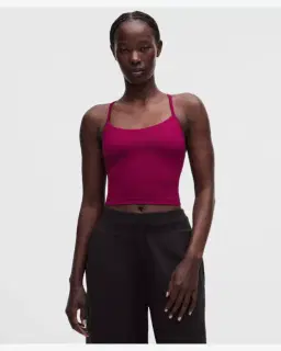 Lululemon débardeur flow y court maintien léger, bonnets b/c Femme – 1/5