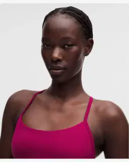 Lululemon débardeur flow y court maintien léger, bonnets b/c Femme – 4/5