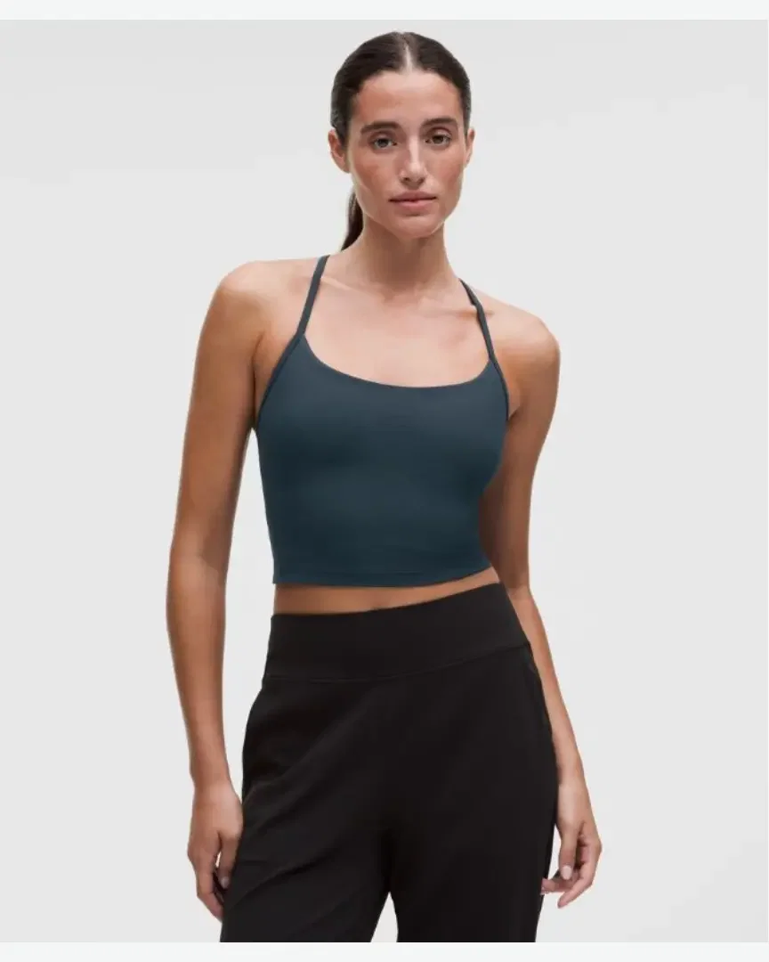 Lululemon Débardeur Flow Y Court Maintien Léger, Bonnets B/C W