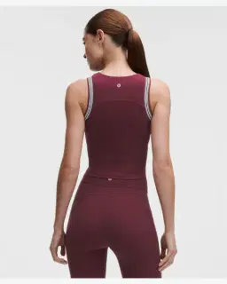 Lululemon débardeur groove à col montant finitions rayées Femme – 2/5
